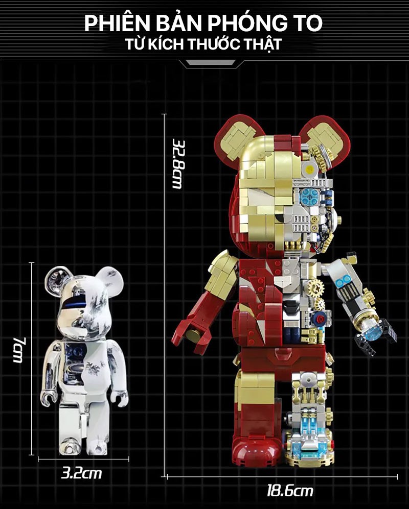 Mô hình lắp ghép - Bear Robot 188004 4 mo hinh lap ghep bear robot 05